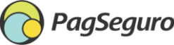logomarca pagseguro horizontal colorida com icone e texto