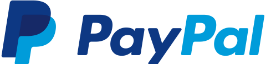 logomarca paypal horizontal colorida com icone e texto